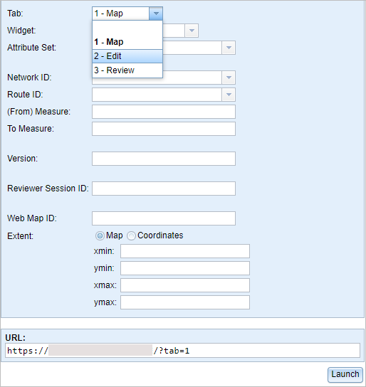 Launcher dialog box Launcher dialog box